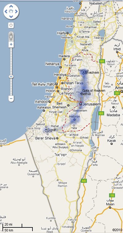 map of shechem